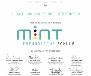 MINT freundliche Schule  2025